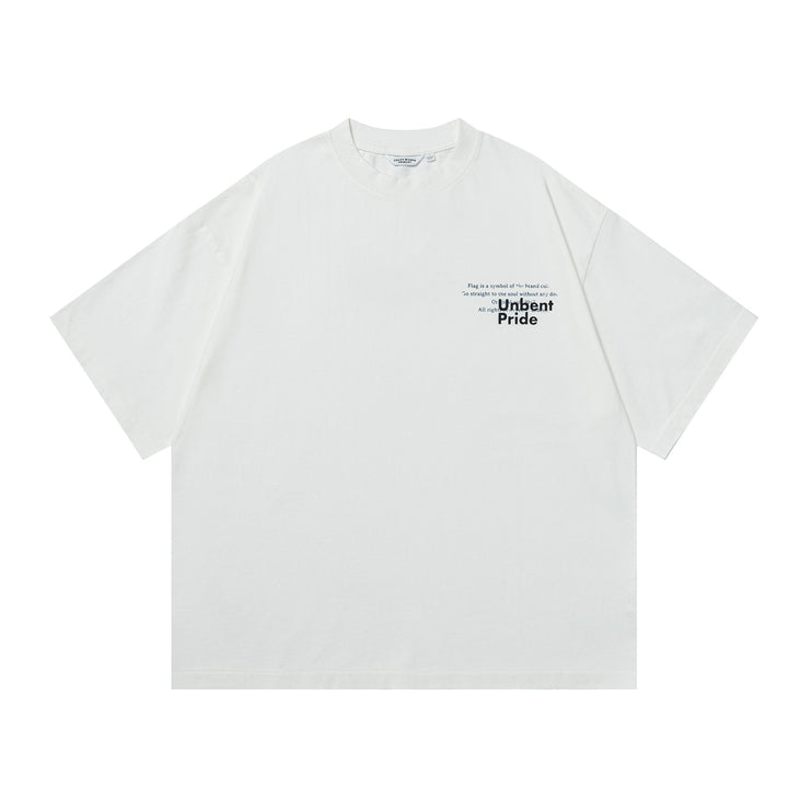 Distress Slogan Print Tee