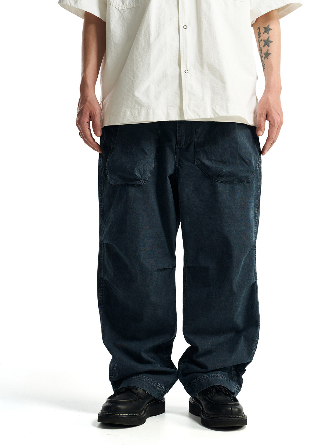 Relaxed-fit Asutra Dyed Straight-Leg Pants