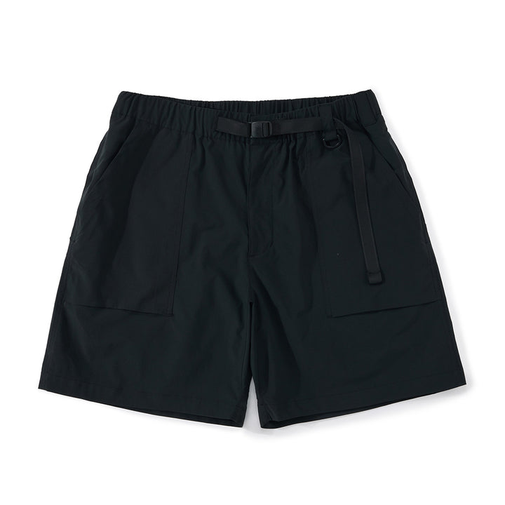 Zip Pocket Cropped Cargo Shorts
