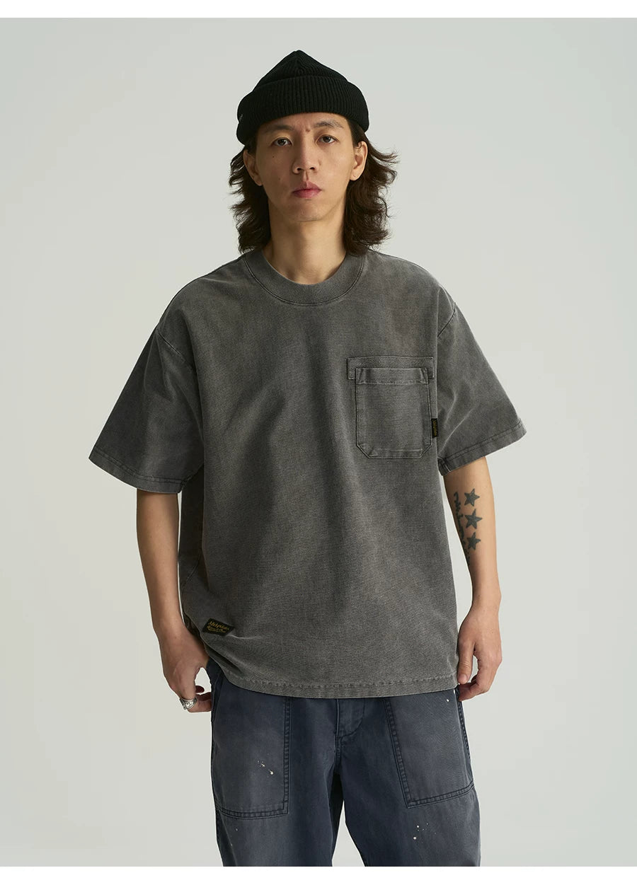 MU560 Minimalist Versatile Washed Pocket Tee