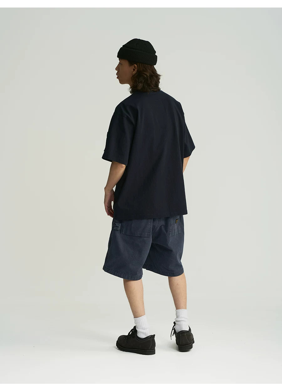MU536 Minimalist Commuter Contrast Color Tee