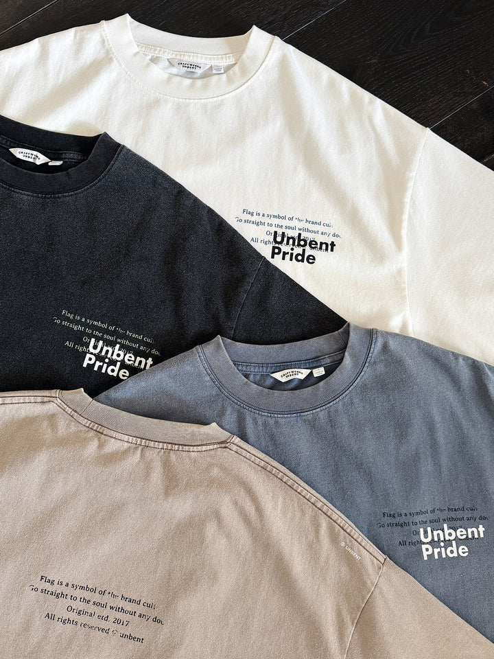 Distress Slogan Print Tee