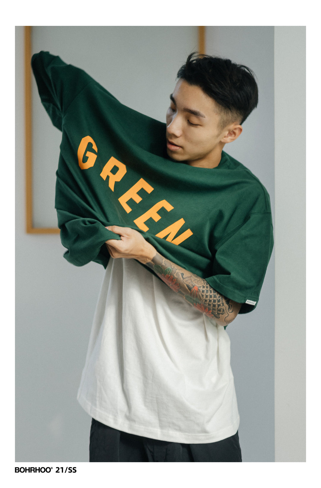 "Green" Colour Print Tee