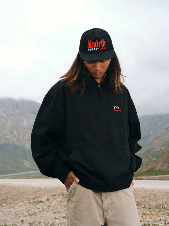 Slogan Embroidered Jacket