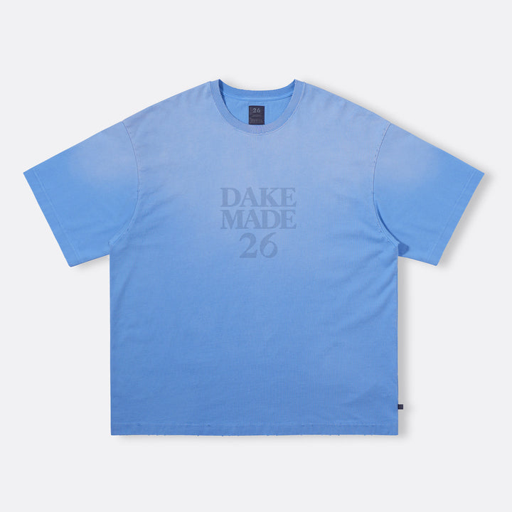 Gradient Acid Wash Logo Tee