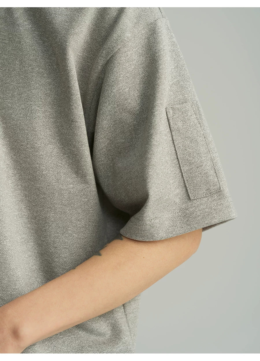 MU536 Minimalist Commuter Contrast Color Tee