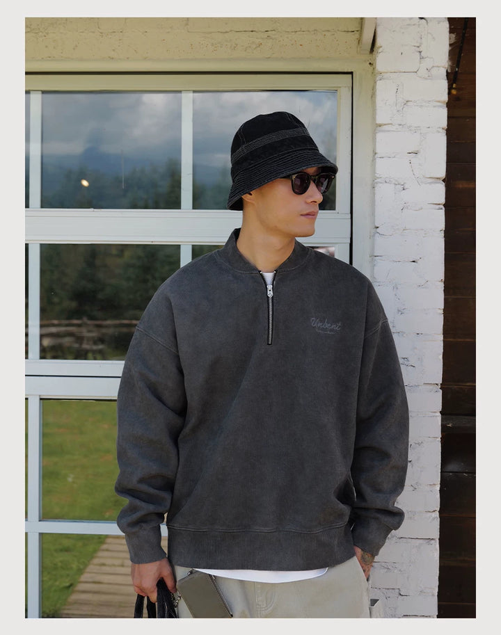 Henley Half-Zip Sweatshirt