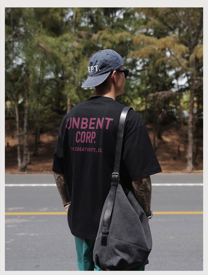 Distressed Print Pocket Tee