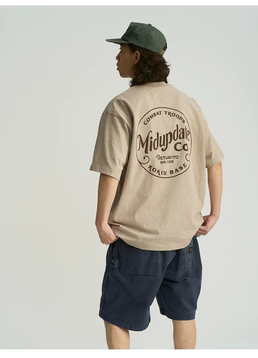 MU566 Vintage Washed Circle Logo Tee