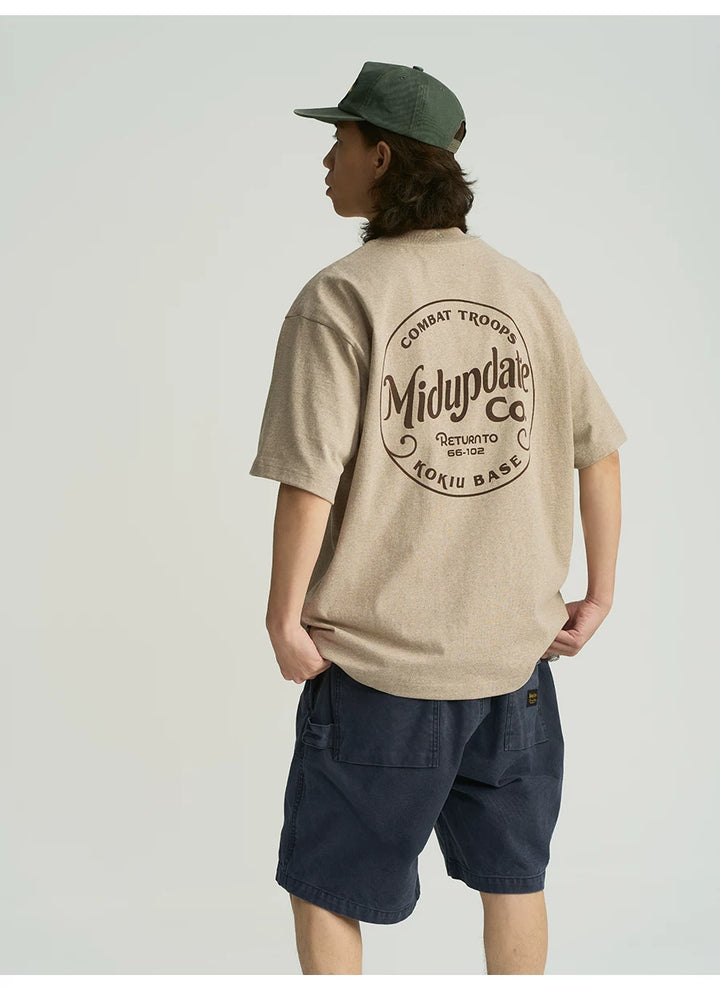 MU566 Vintage Washed Circle Logo Tee