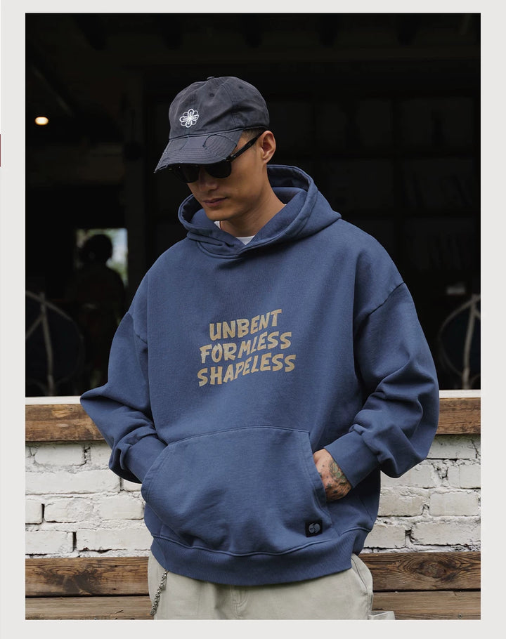 Wax-Dye Washed Fleece Hoodie