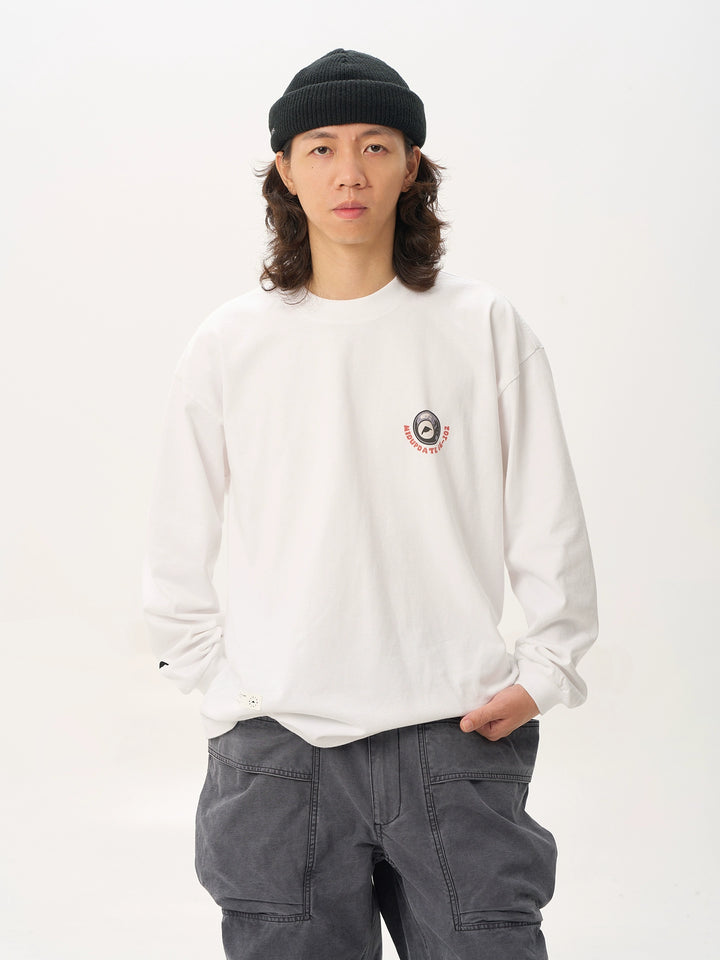 Flaming 8 Ball Print Tee