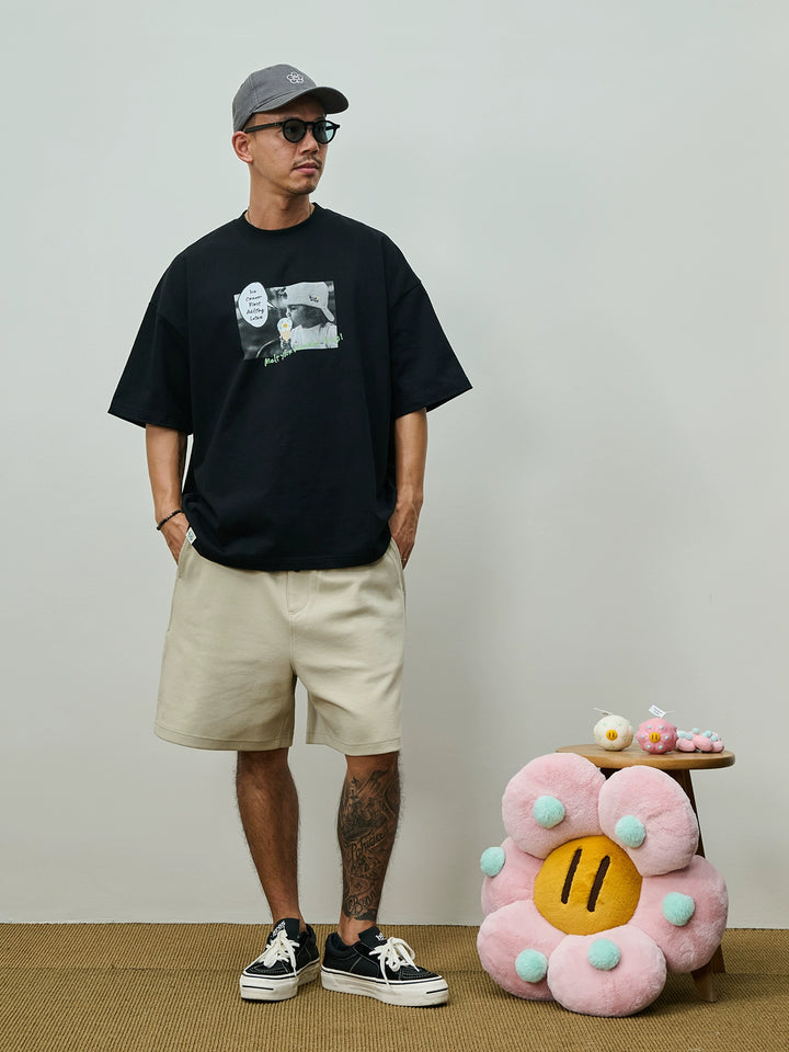 Broshood x JoeNg collaboration series "Ice Cream" Flower Print Tee