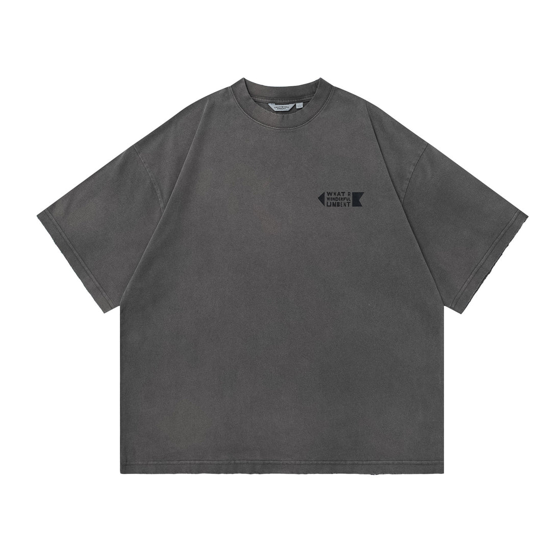 Spray Dye Motif Print Tee