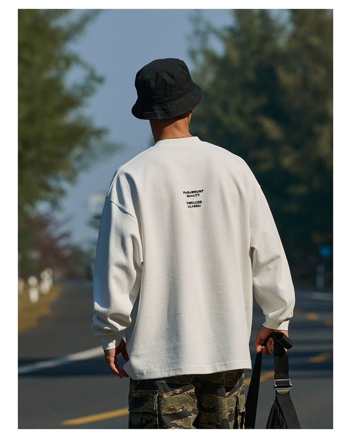 Blended Brushed Print Long Sleeve