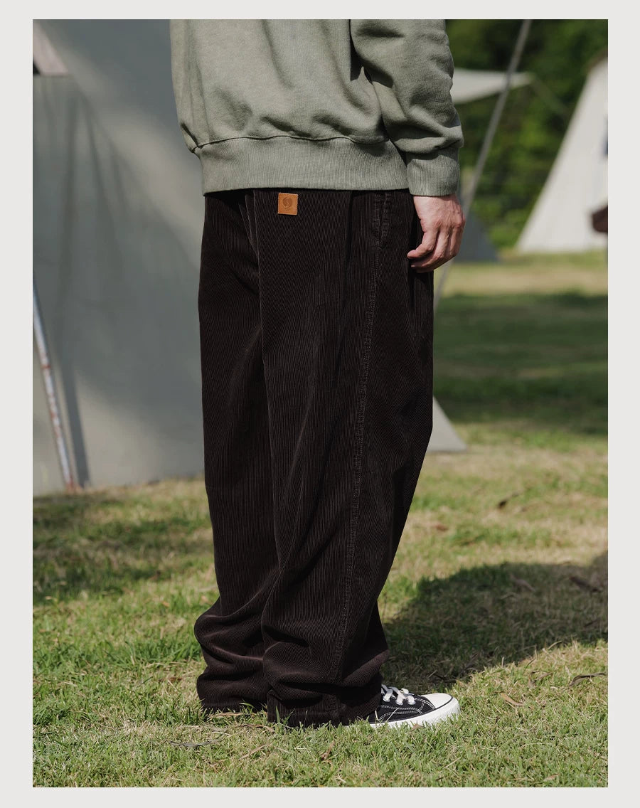 Double Pleat Corduroy Pants
