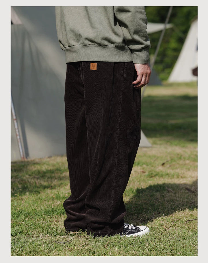 Double Pleat Corduroy Pants