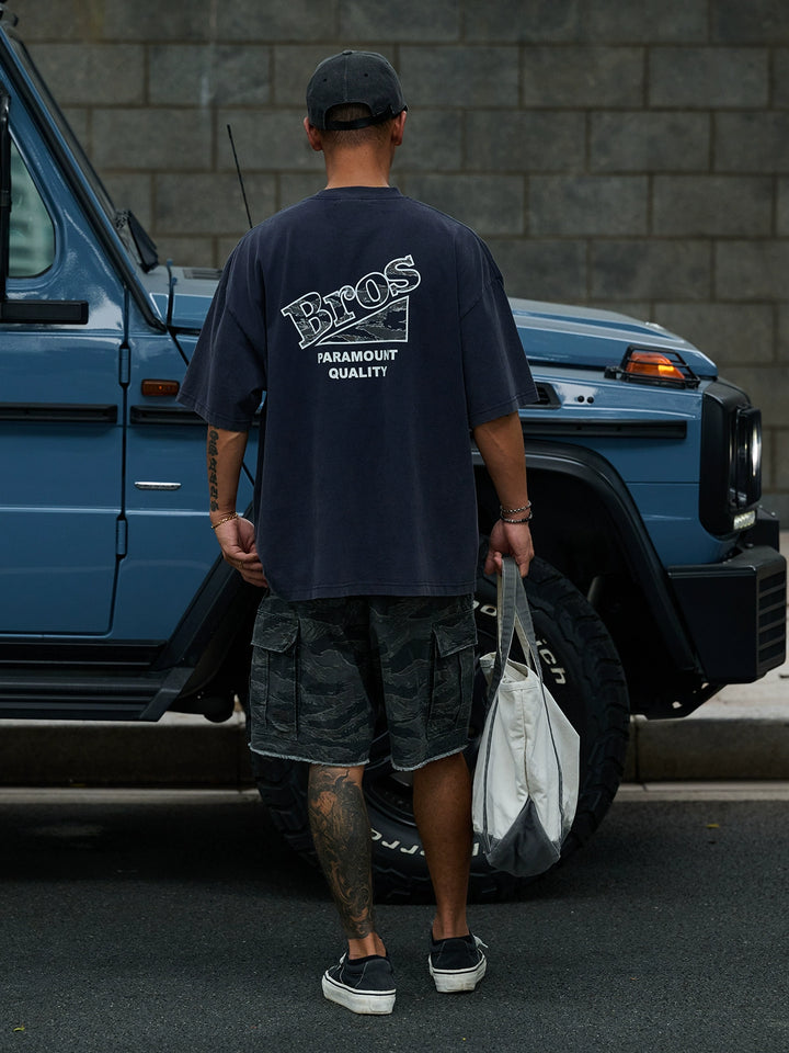 Logo Camo Print Tee