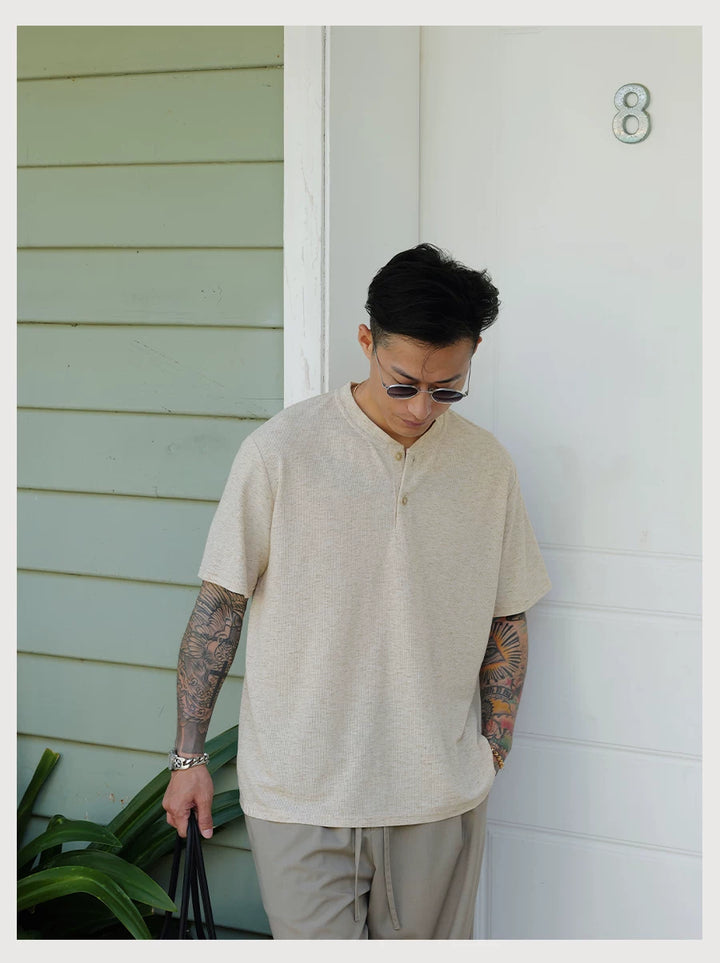 Linen Henley Tee