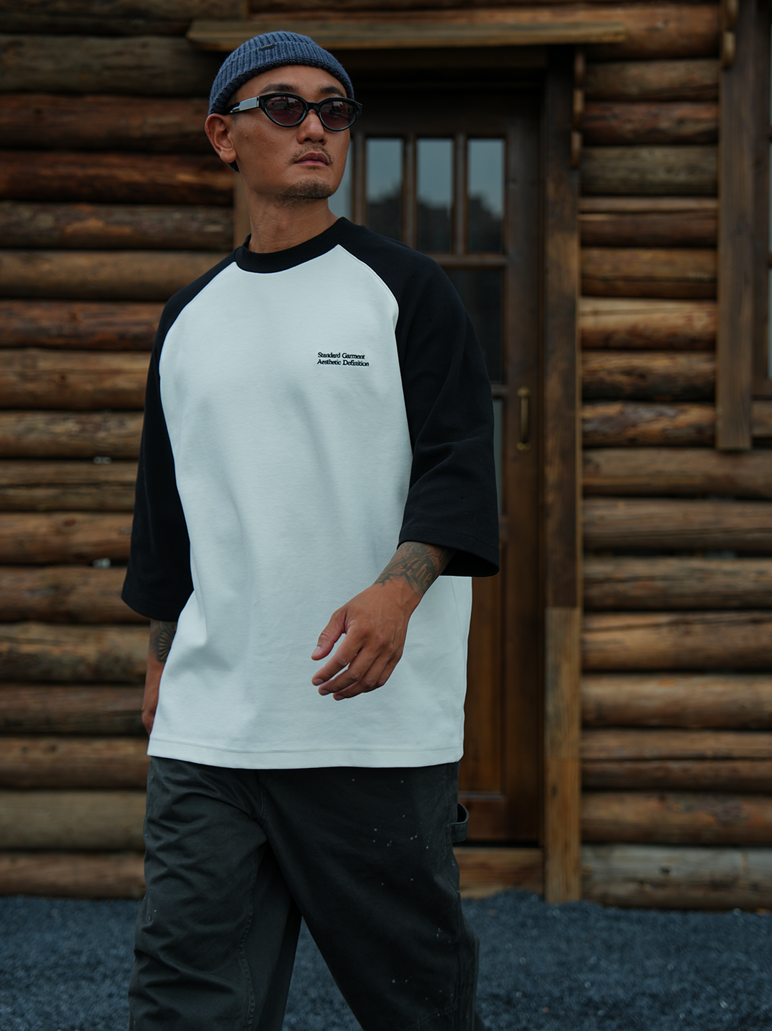 LAPRIMA CONTRAST 3/4 LS TEE