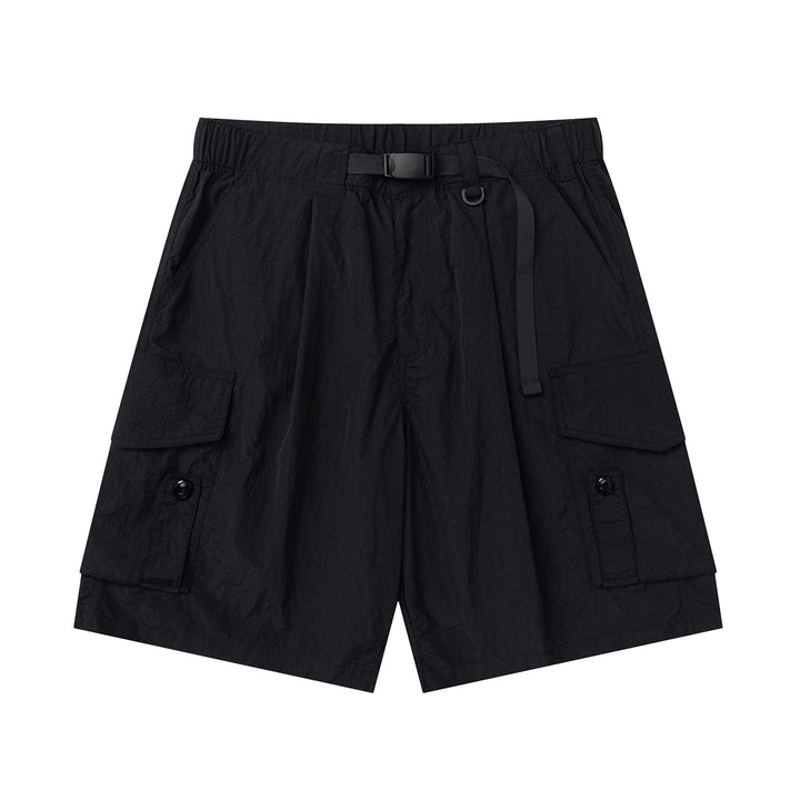 Nylon Multi-Pocket Cargo Shorts