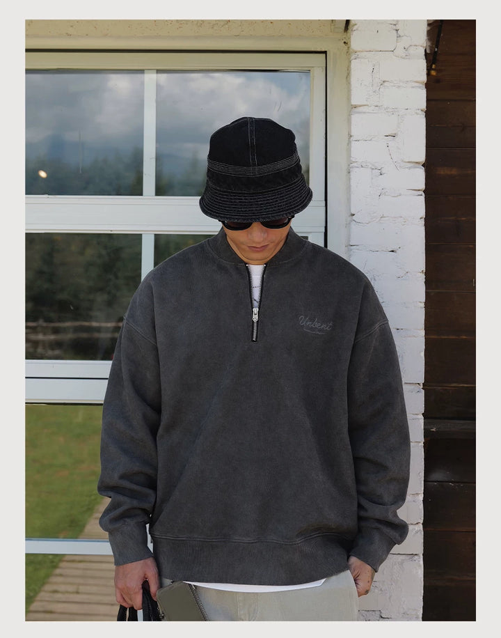Henley Half-Zip Sweatshirt
