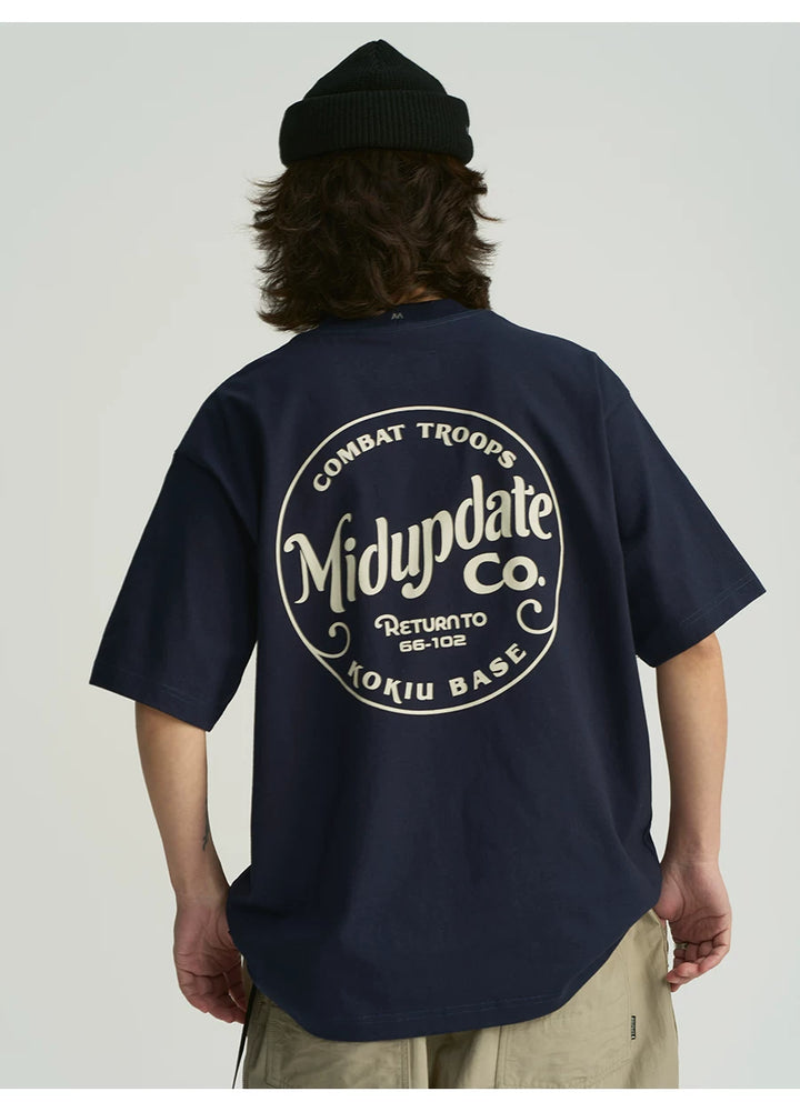 MU566 Vintage Washed Circle Logo Tee