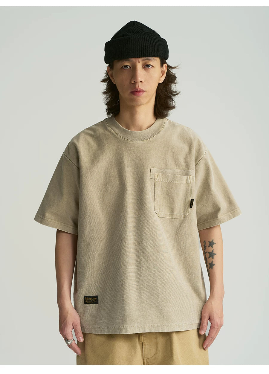 MU560 Minimalist Versatile Washed Pocket Tee