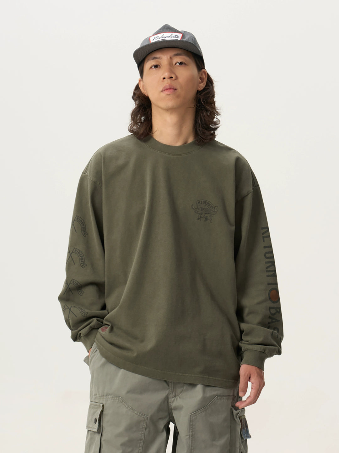 Asutu Dyed Wild Boar Print Tee