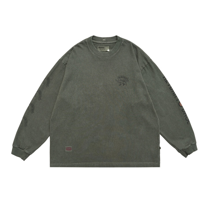 Asutu Dyed Wild Boar Print Tee