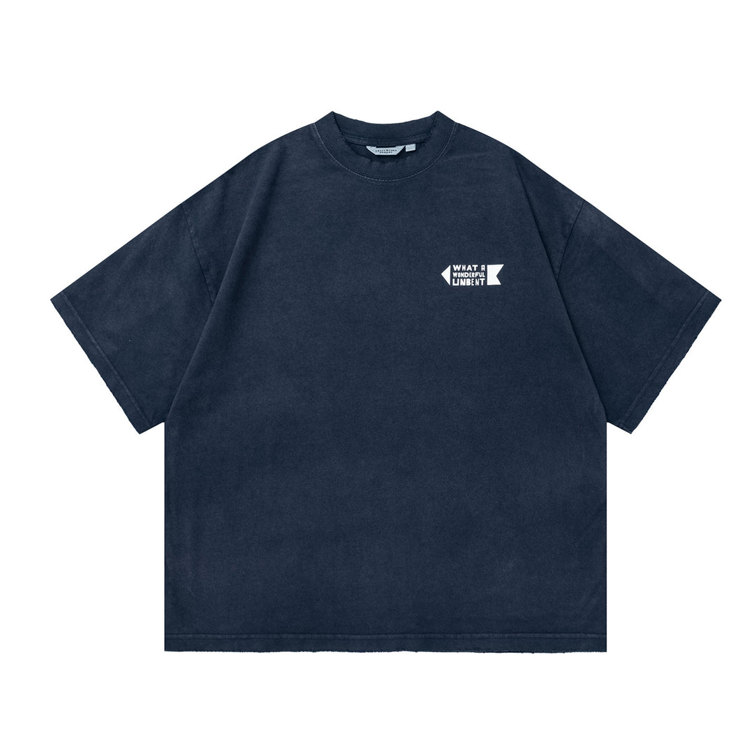 Spray Dye Motif Print Tee