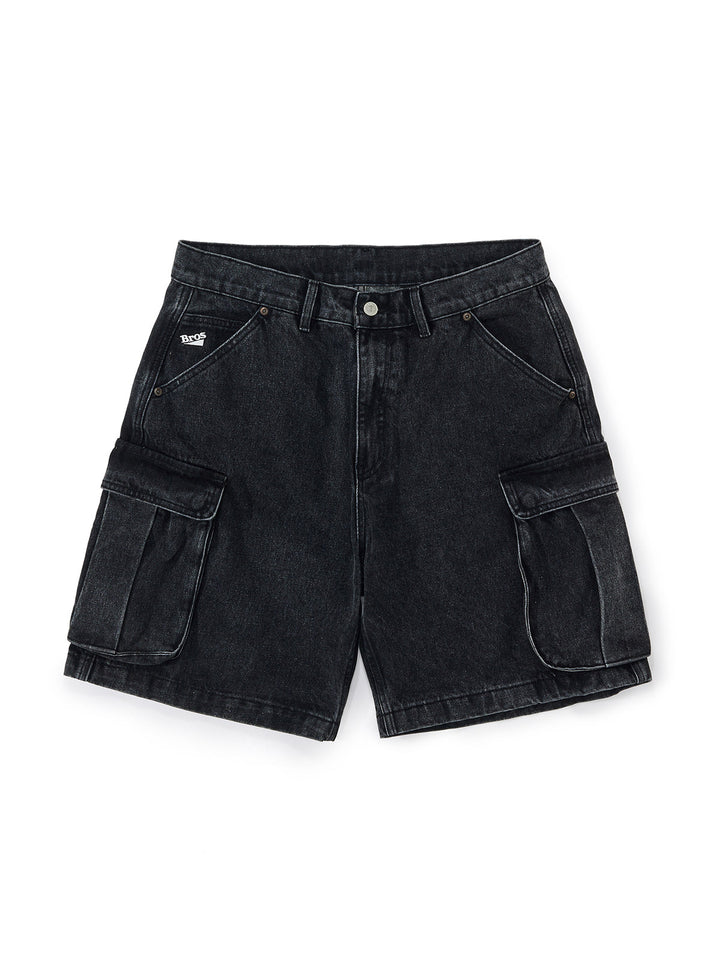 Denim Cargo Shorts
