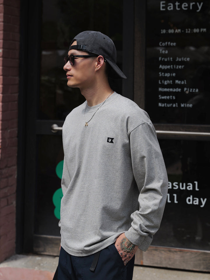 Basic Embroidered Long-Sleeve