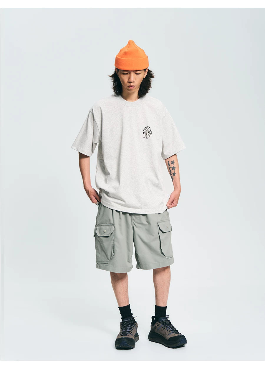 MU562 Vintage Western Cactus Badge Tee