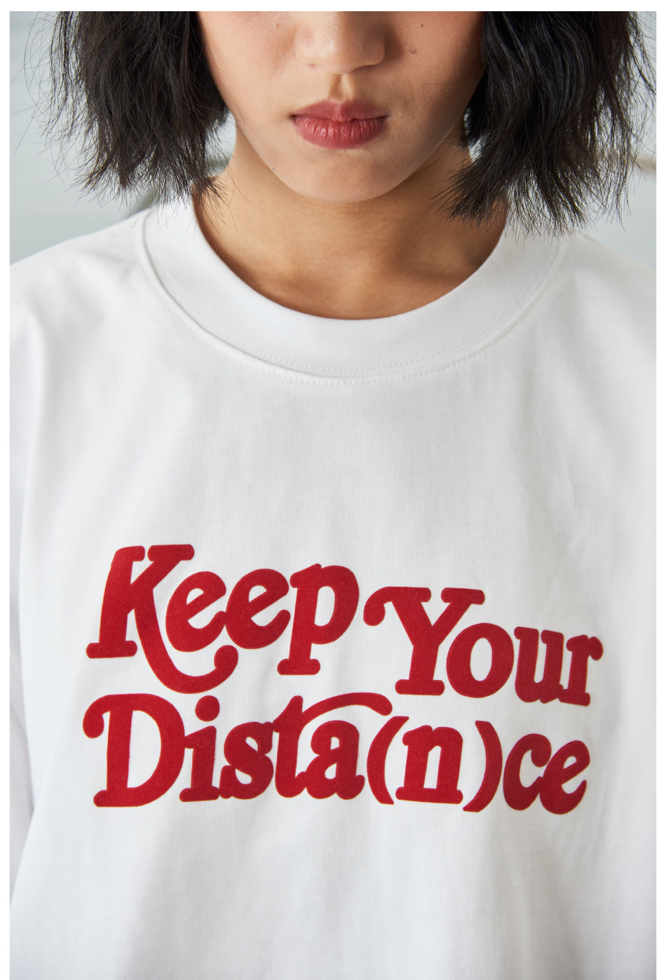 "Keep your distance" Print Tee