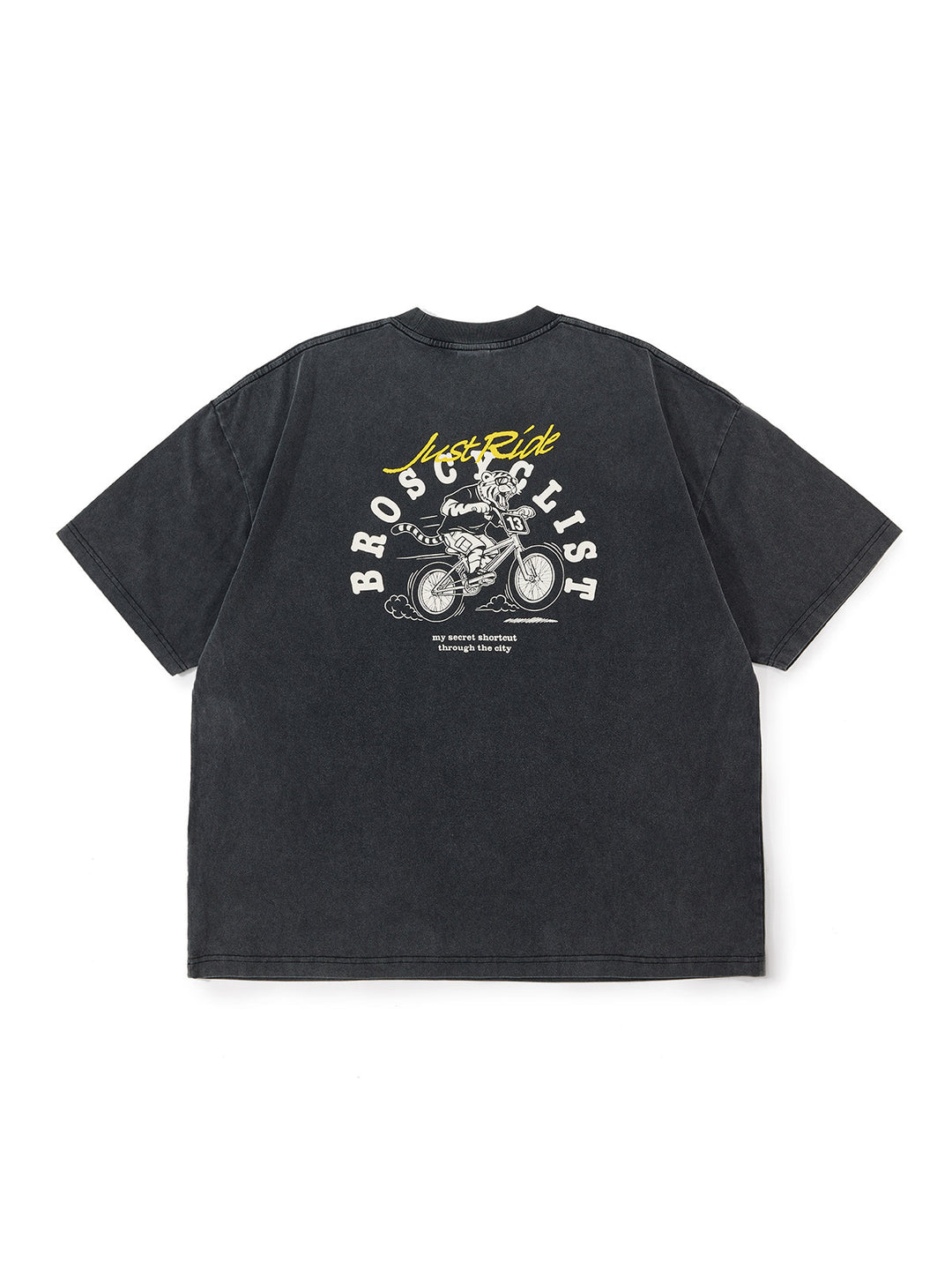 Acid Washed "Just Ride" Tee
