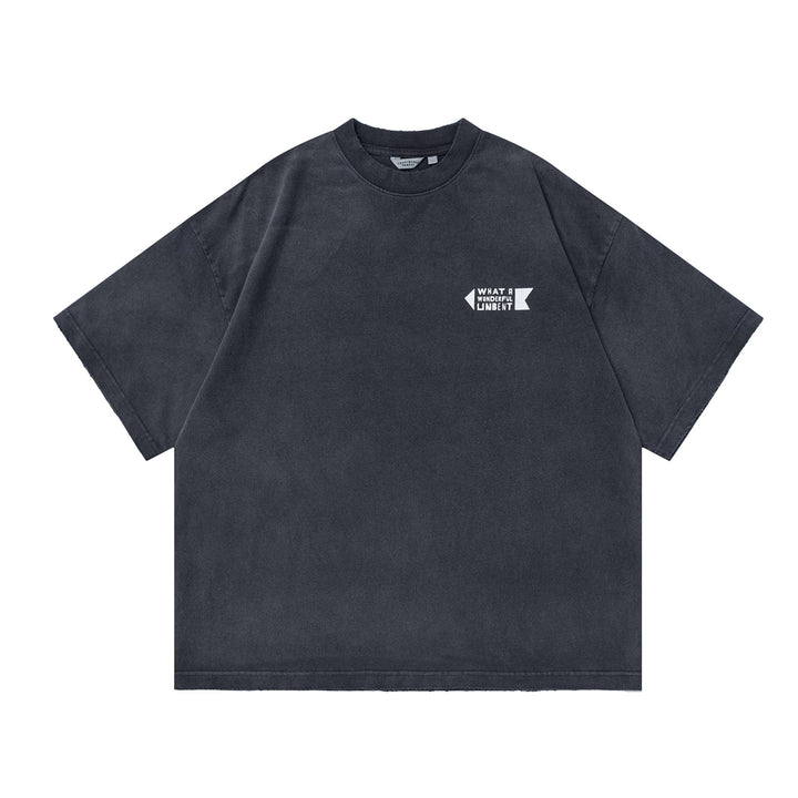Spray Dye Motif Print Tee