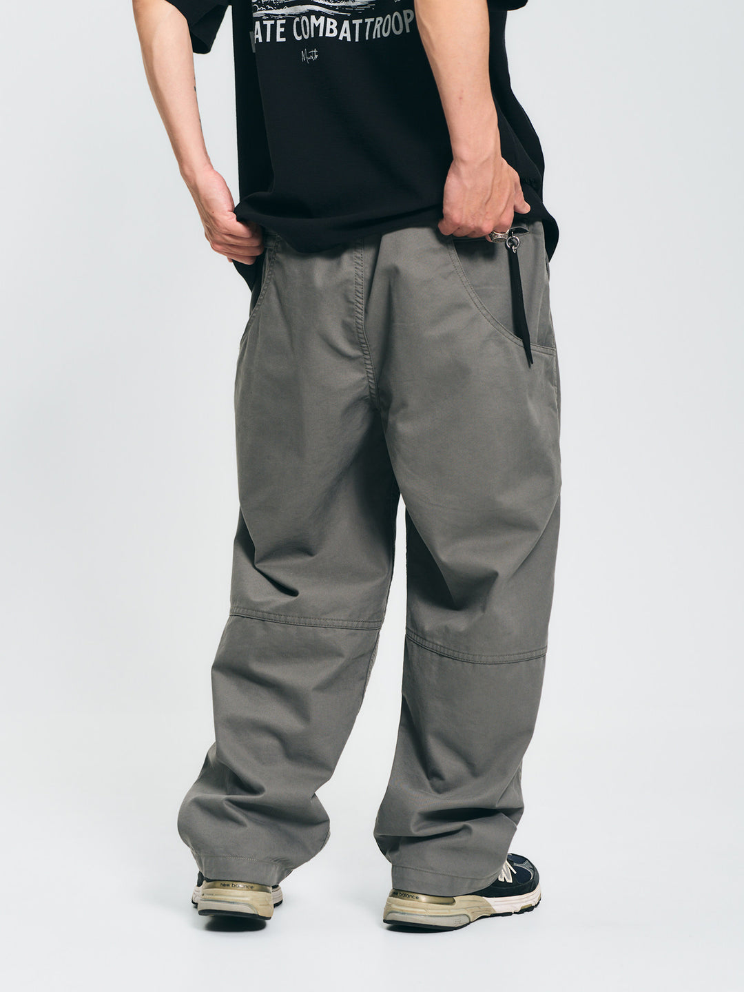Casual Drawstring Straight-Leg Pants