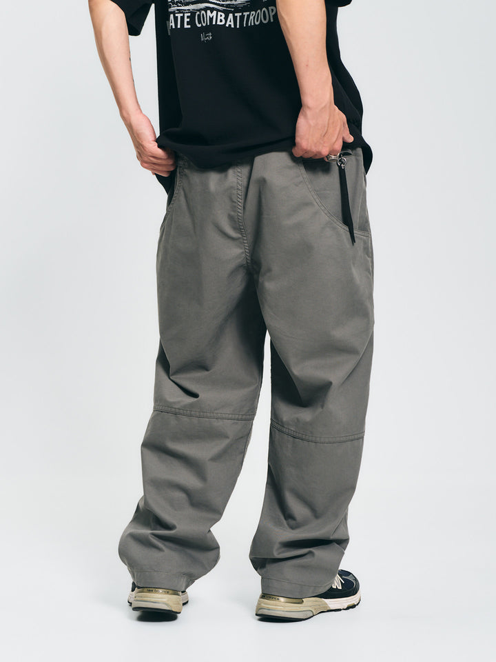 Casual Drawstring Straight-Leg Pants