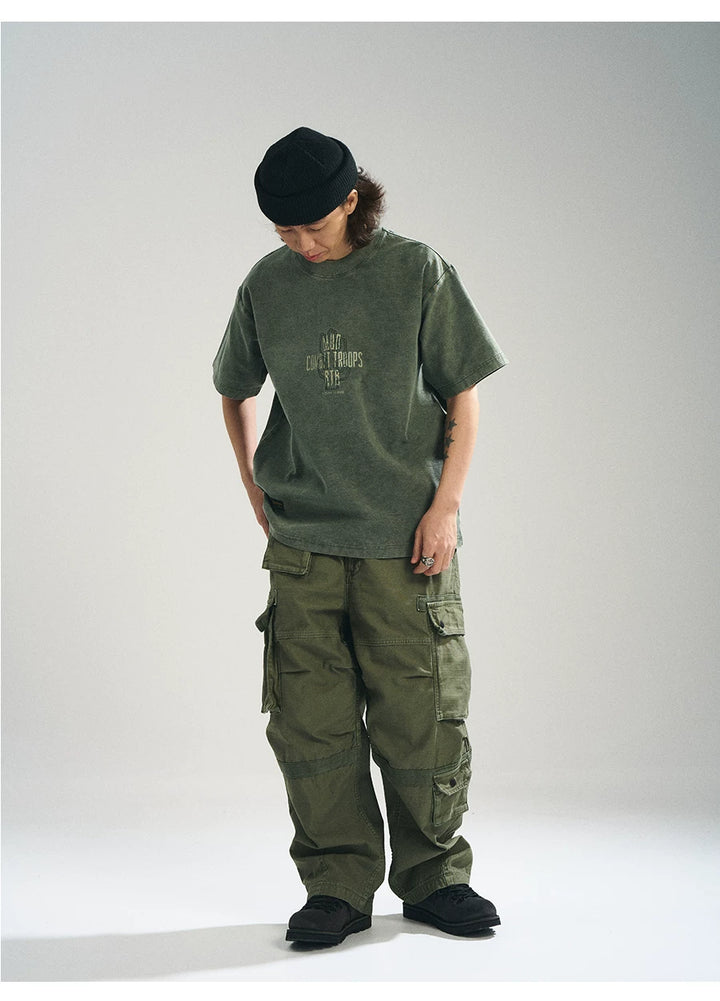 MUP25186 Distressed Military Cargo Pants