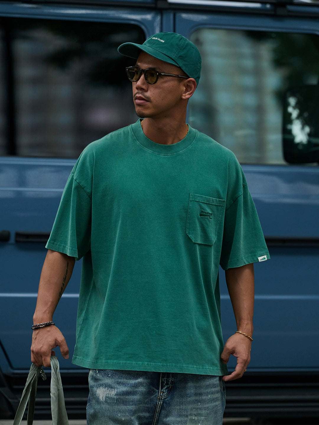 Acid Wash 3D Pocket Tee