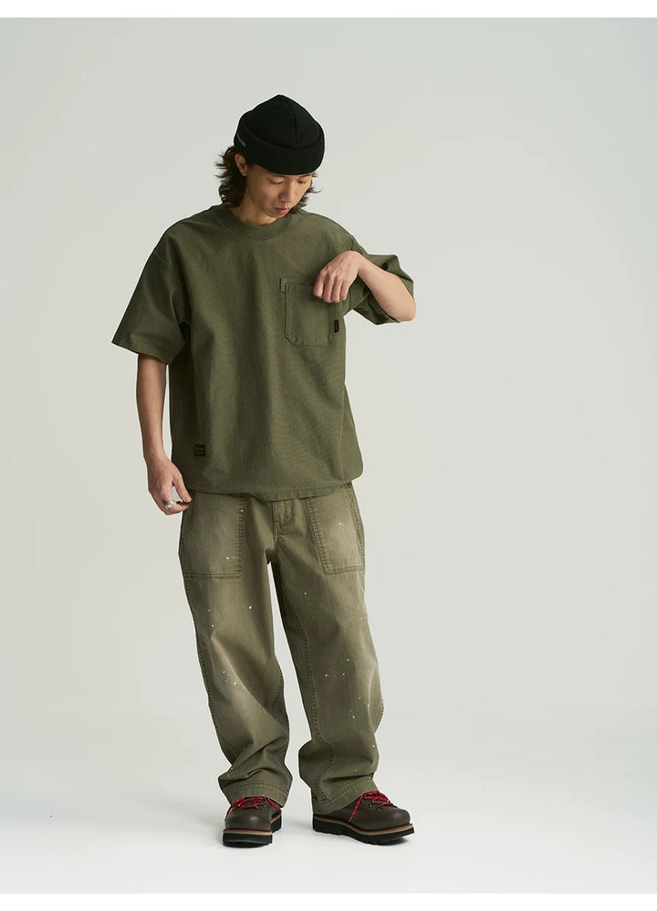 MU560 Minimalist Versatile Washed Pocket Tee
