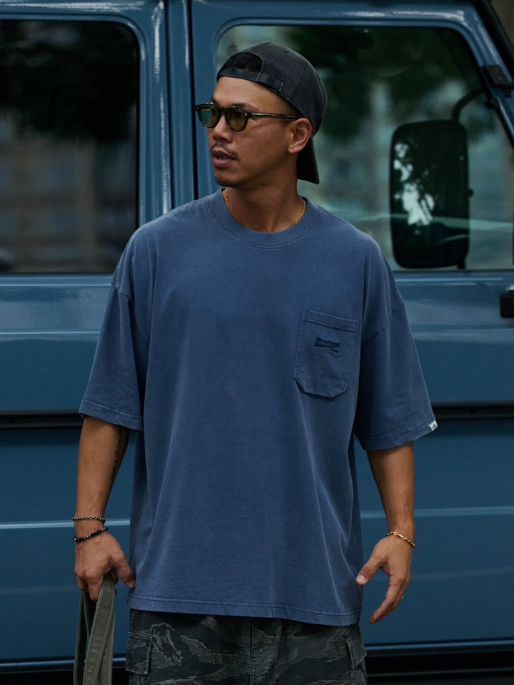 Acid Wash 3D Pocket Tee