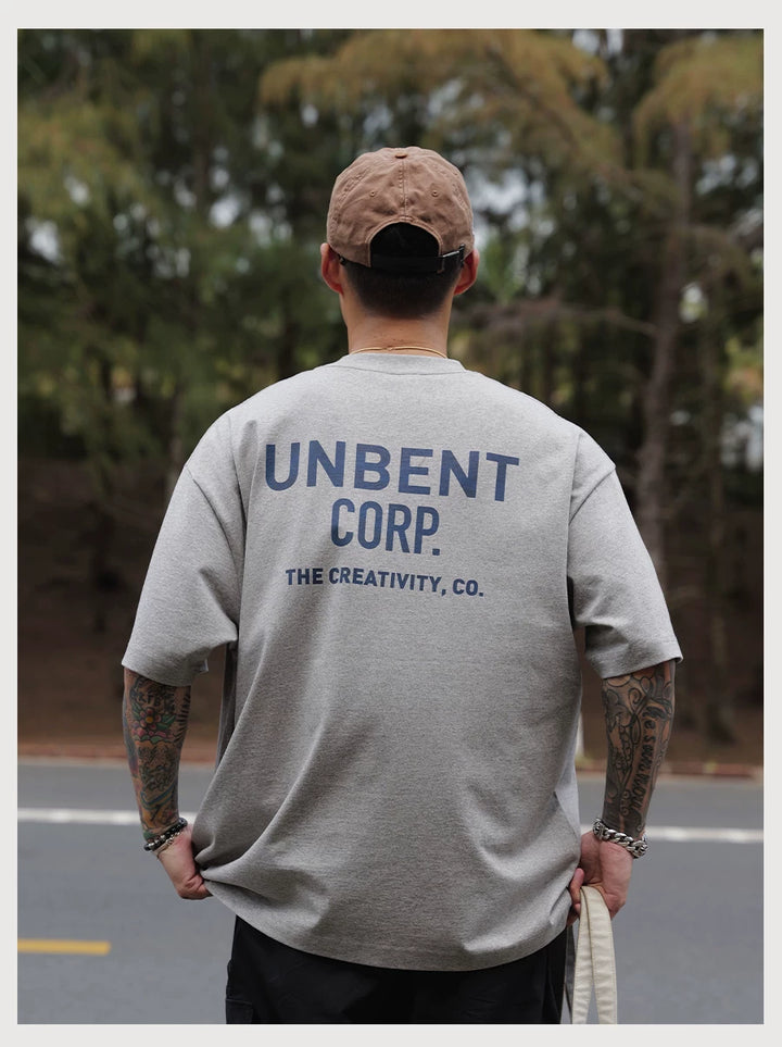 Distressed Print Pocket Tee