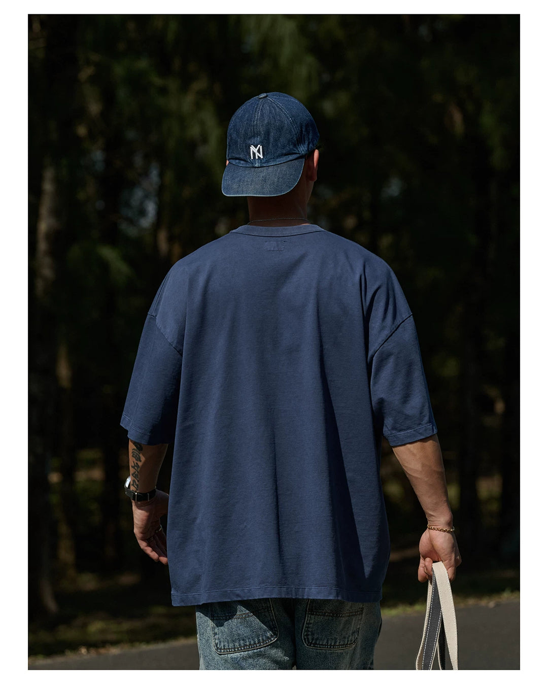 Vintage Wax-Dye Pocket Print Tee