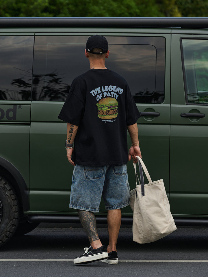 Burger Punch Print Tee