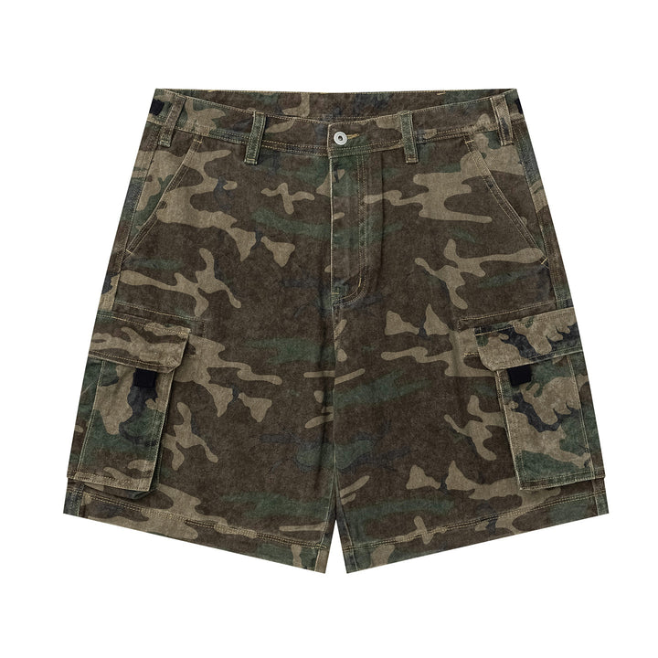 Camo Multi-Pocket Cargo Shorts