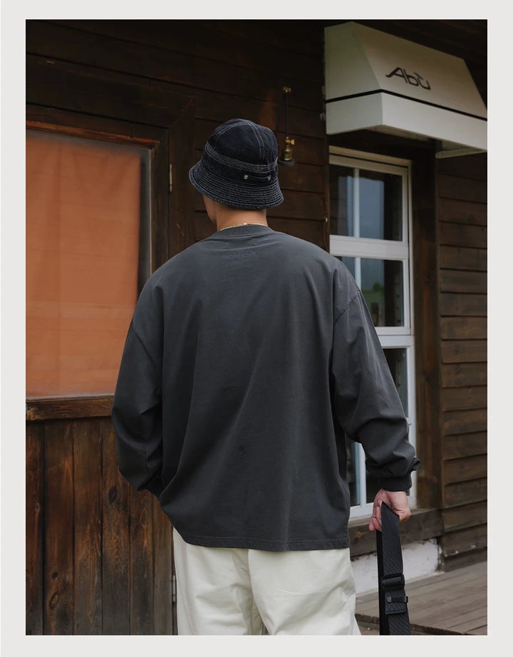 "CLASSIC" WASHED DISTRESSED LS