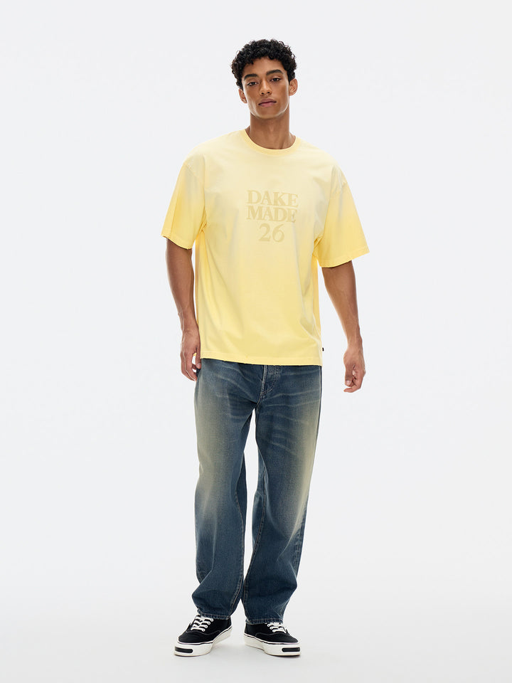 Gradient Acid Wash Logo Tee