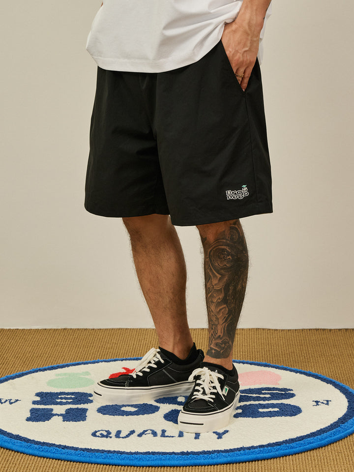 [BROS x Joe Ng] Reversible Loose Embroidered Shorts